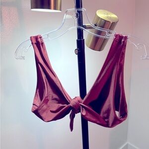 Mauve Satin Bralette